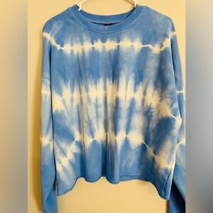 Wild Fable Long Sleeve Blue and White Tie Die Shirt